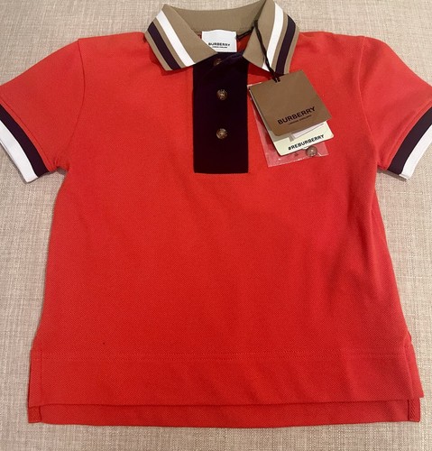 Polo burberry ragazzo rossa - polo,
