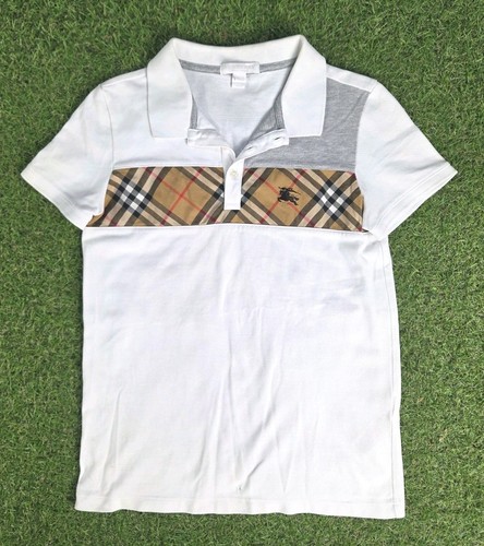 Burberry children white polo - burberry,