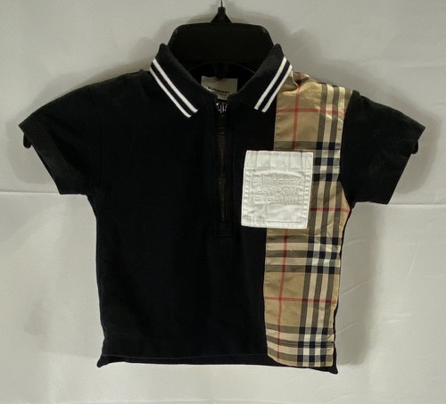Polo mezza zip burberry - zip,