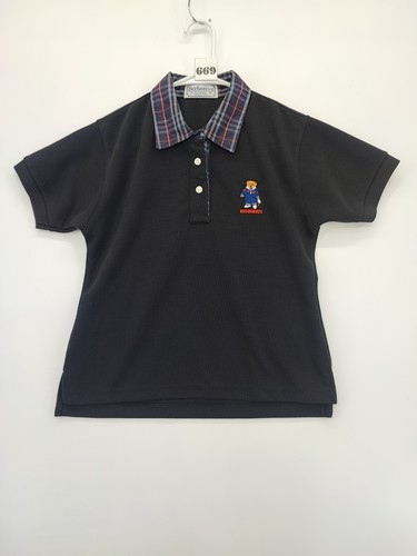 Burberry kids navy blue polo - burberry,