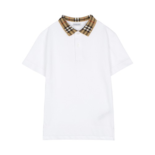 Burberry kids check collar - check,